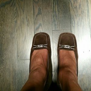💟💟Brown Suede rhinestone embellished Loafer💟💟