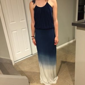 Young fabulous and broke blue ombré maxi