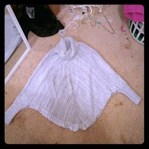 Gray poncho