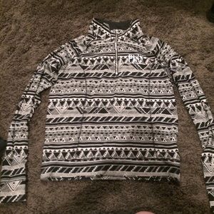 Victoria's Secret Pink Aztec Half Zip