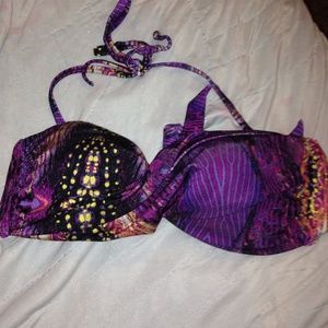 Purple, Blue, Gold, Black push up twist bandeau