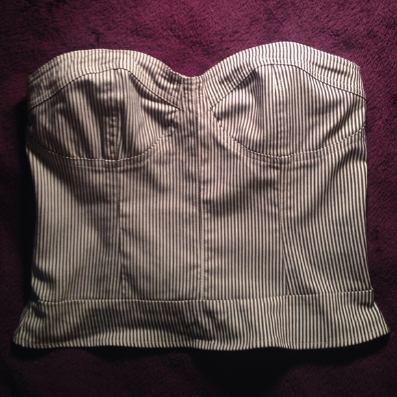 Striped Strapless Top from Urban Outfitters