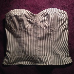 Striped Strapless Top from Urban Outfitters