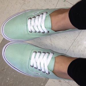 Mint green vans