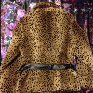 esprit leopard print coat