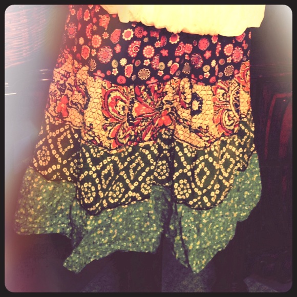 Boho cotton skirt