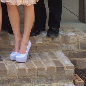 Silver heels