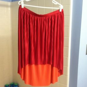 Multi color Hi /low skirt