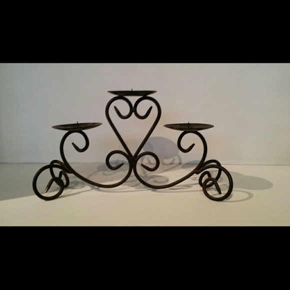 Wrought iron CUTE candle holder