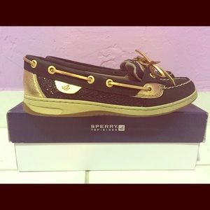 Sperry Top-Sider 
Angelfish Black/Gold Glit