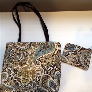 Viv Pickle tote and matching coin purse