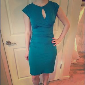 Dark teal dress