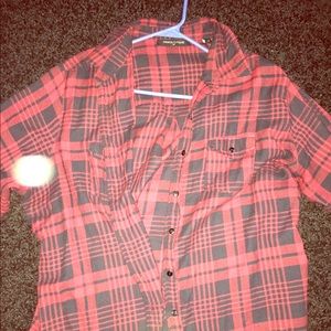 Plaid button up shirt
