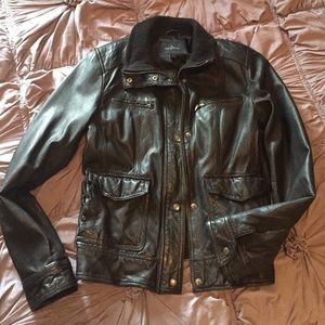 Lamb skin leather jacket