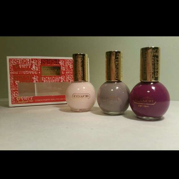 !!!!!!SOLD!!!!!  Coach nail polish set