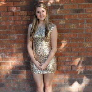 Gold Homecoming Dress