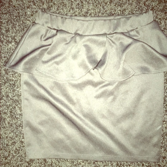 Black Peplum skirt