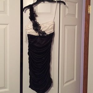 Black and white dress