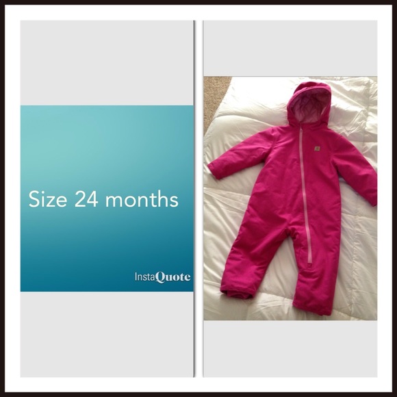 girls Carhart quick duck water resistant snow suit