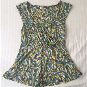 Classiques Entier Colorful Empire Cap Sleeve Top