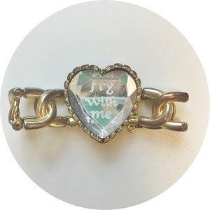 Betsy Johnson Vintage 'Fly With Me' Gold Bracelet