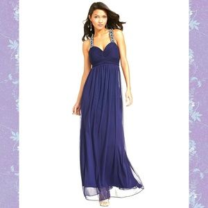 NWT Beaded racerback formal gown - prom, gala