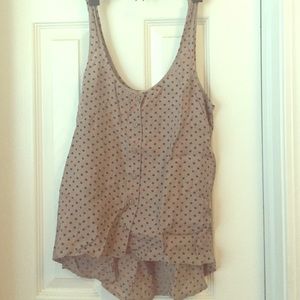 Urban Outfitters Polka Dot Button Up Tank