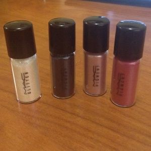 Authentic Mac pigments and one glitter