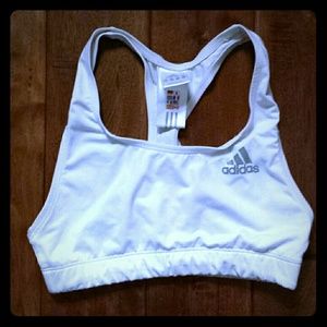 Adidas white racerback sports bra (2 AVAILABLE)