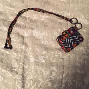 Vera Bradley ID and lanyard