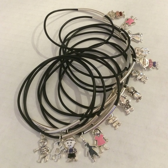 New Set of 14 Bangle Stackable Bracelets Girl/Boy