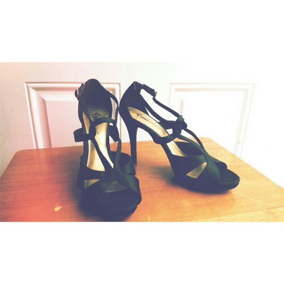 Black Strappy Heels