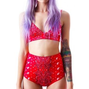 UNIF Bandana Zippy Hi Bottoms Dolls Kill