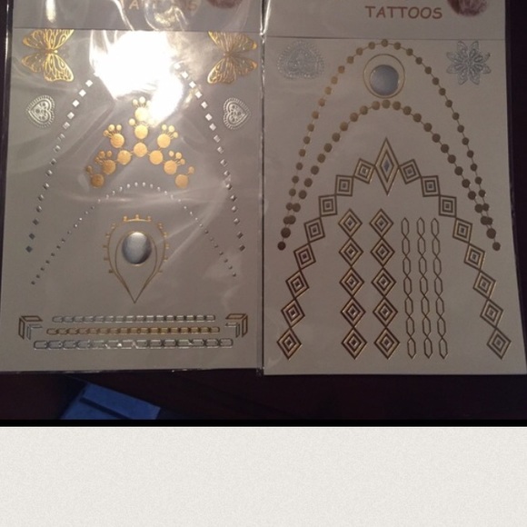 Metallic tattoos Coachella