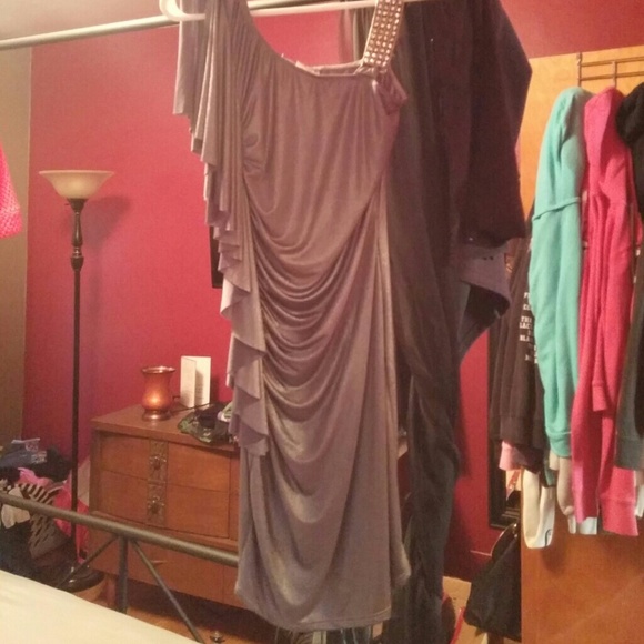 Silver party dress