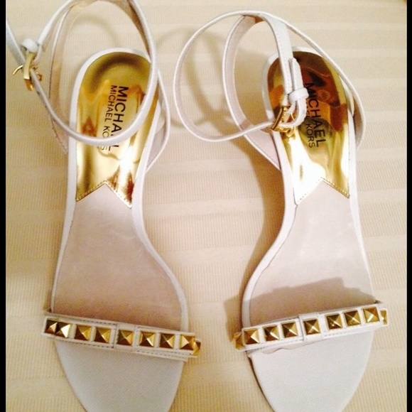 michael kors optic white sandals
