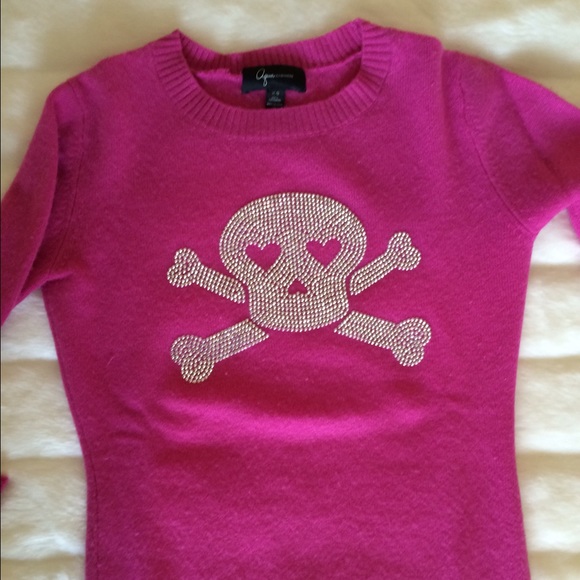 Aqua Sweaters - Cashmere Skull and Crossbones Sweater
