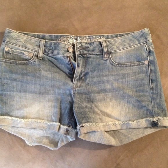 Express denim shorts