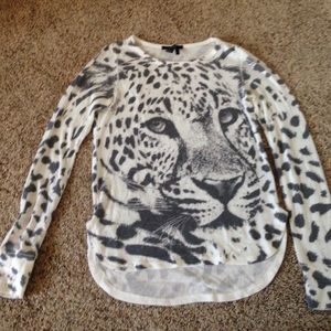Gray and white forever 21 Jaguar sweater