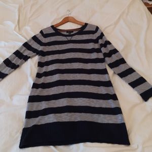 AB Studio Navy&Gray Sweater Dress/Tunic