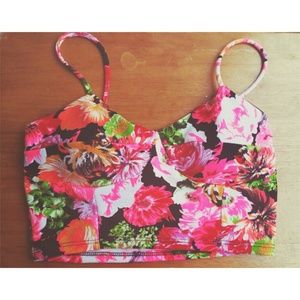 Floral Print Crop Top