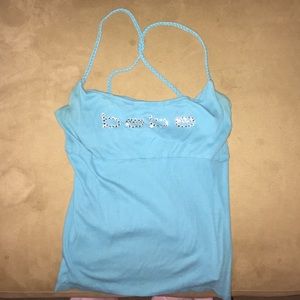 Bebe turquoise jeweled tank top 💙💍