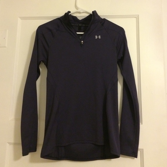 Purple Under Armour running pullover