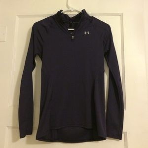 Purple Under Armour running pullover