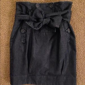AX Armani Exchange High Waisted Denim Skirt