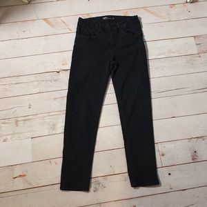 BDG ankle grazer cigarette black jean size 32
