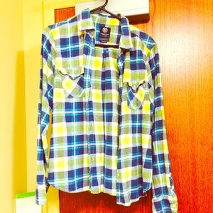 Plaid American Eagle Button Up!