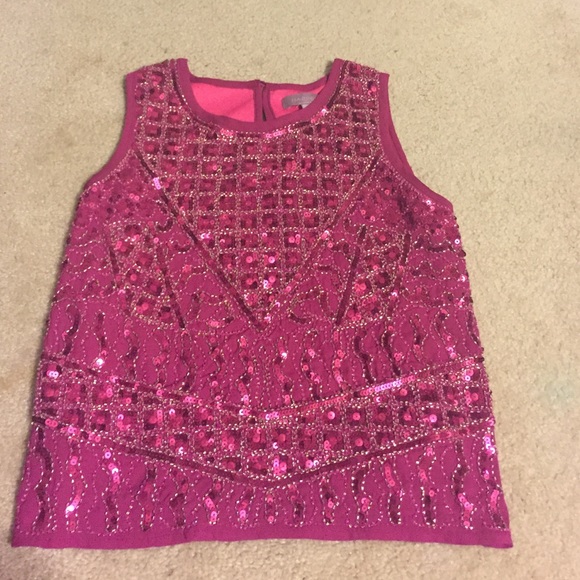 Sequin tank top