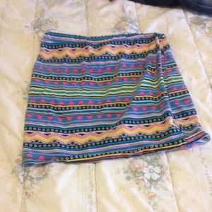 Multi colored pencil skirt