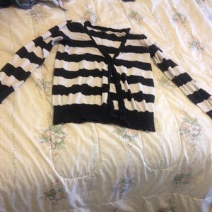 Black and white cardigan